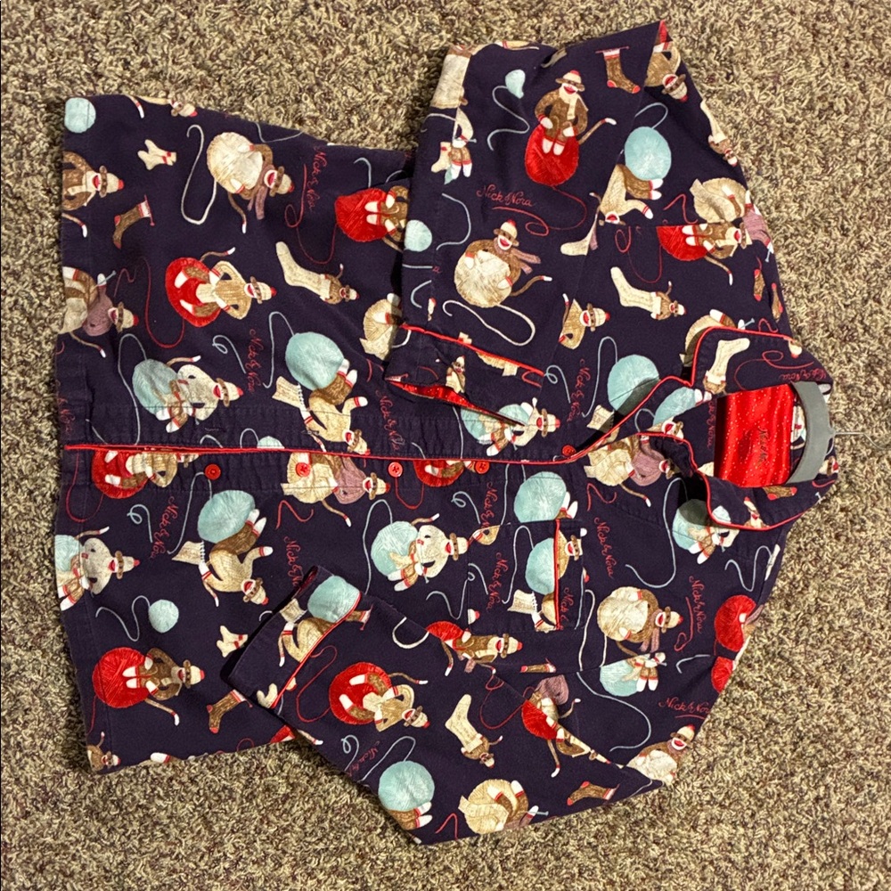 Nick & Nora Monkey Pajama Set